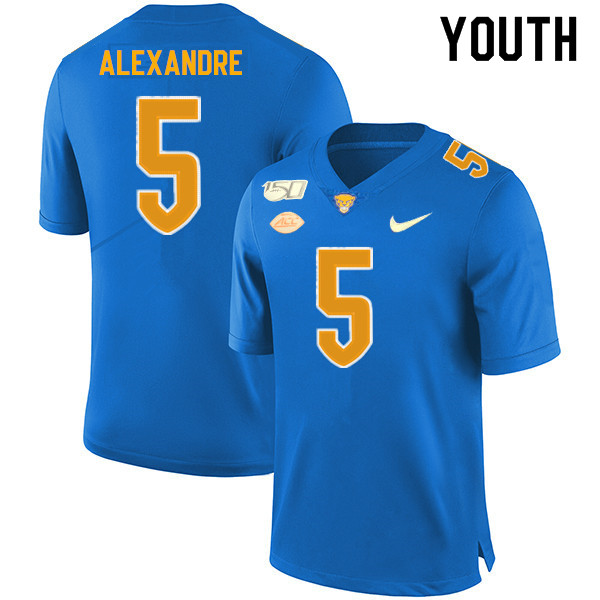 2019 Youth #5 Deslin Alexandre Pitt Panthers College Football Jerseys Sale-Royal - Click Image to Close